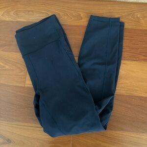 Lululemon Navy Leggings with 2 side pockets